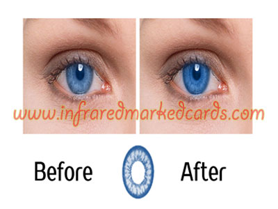 Infrarot-Kontaktlinsen für Blue Eyes