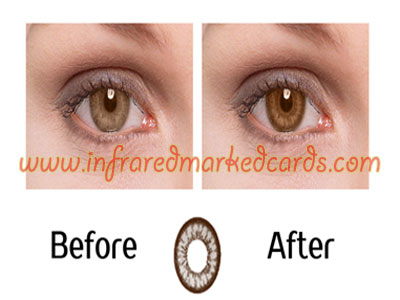 Infrarot Kontaktlinsen für braune Augen