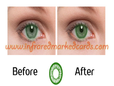 Infrarot-Kontaktlinsen für Green Eyes