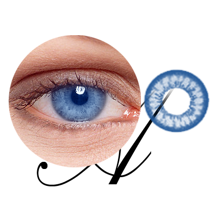 Infrarot-Kontaktlinsen for Blue Eyes