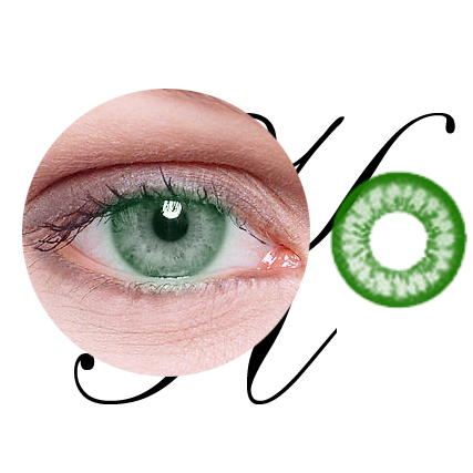 Infrarot-Kontaktlinsen for Green Eyes